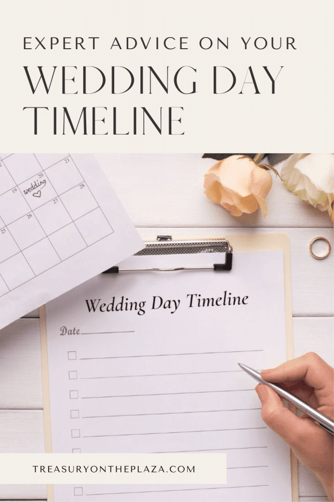 Expert advice on your wedding day timeline