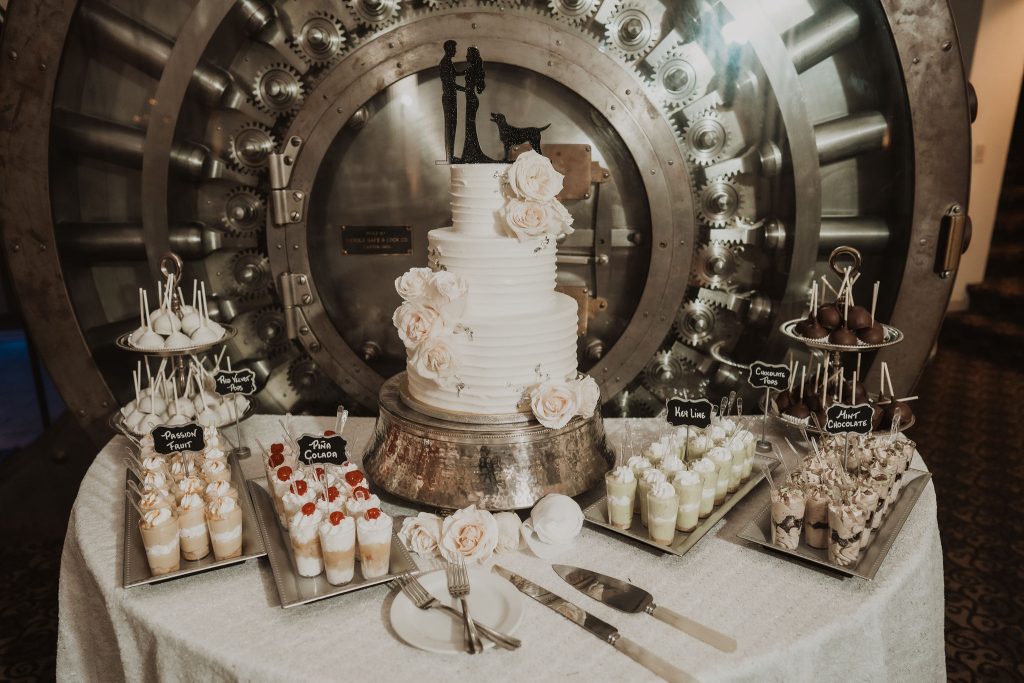wedding cake and desserts