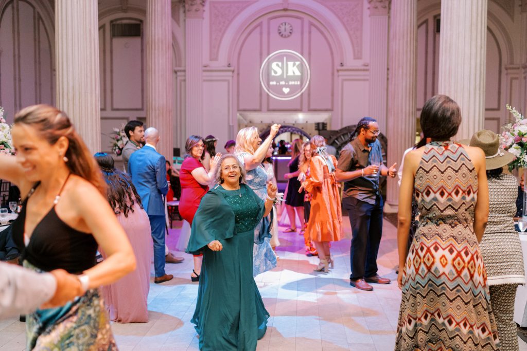 guests on the dance floor