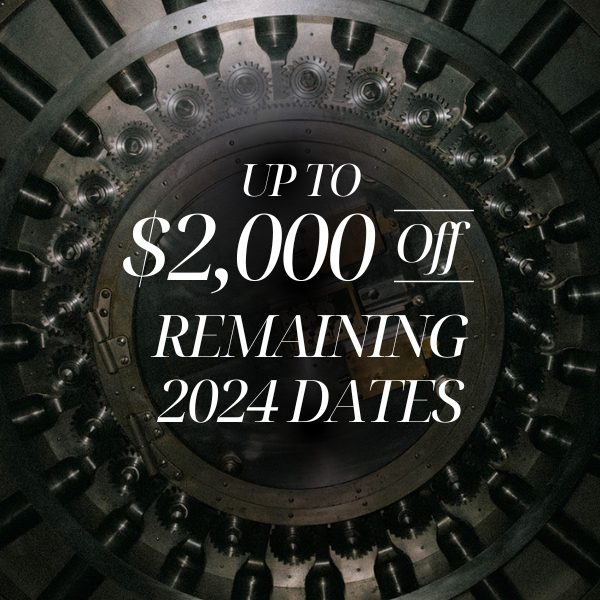 Up to $2,000 off Remaining 2024 Dates! Featured Image