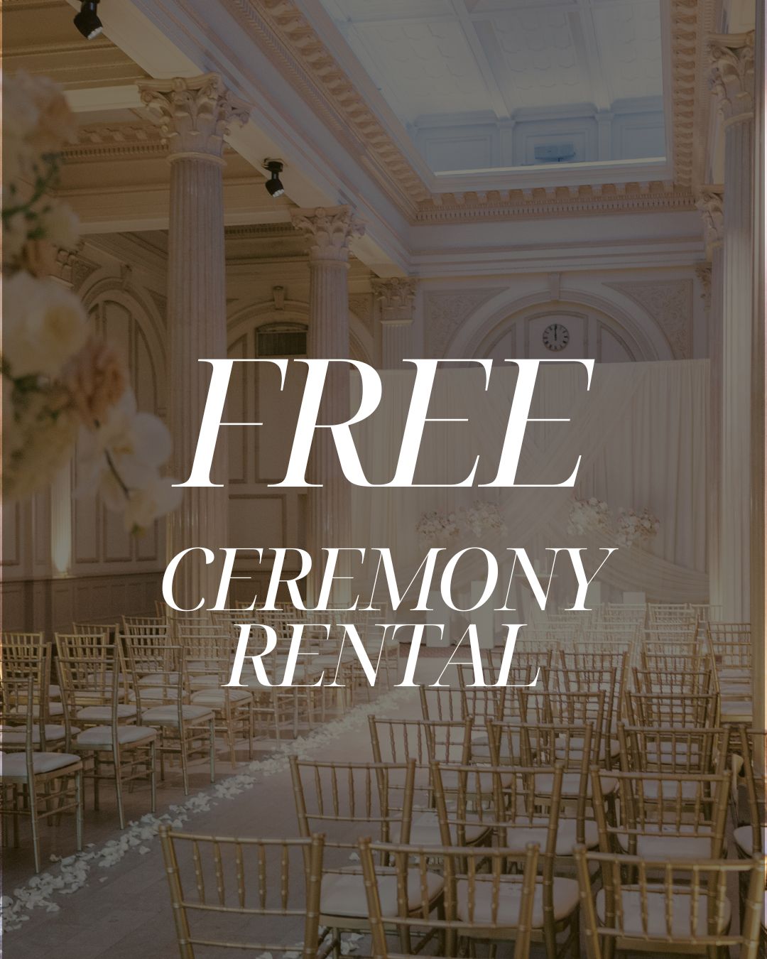 Free Ceremony Rental When You Book Your Date in the Summer of 2025 (Custom Wedding Package) Featured Image