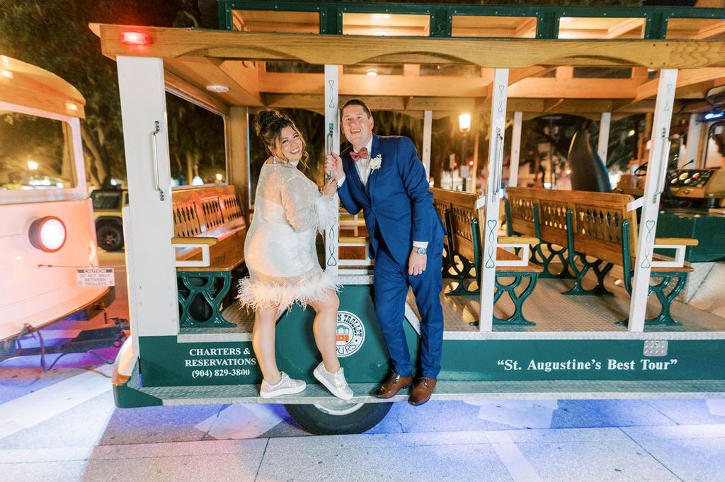 Angelita Esparar Photography wedding photo st augustine trolley