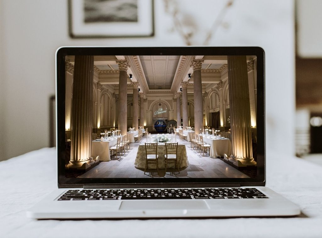 florida destination wedding planning on computer