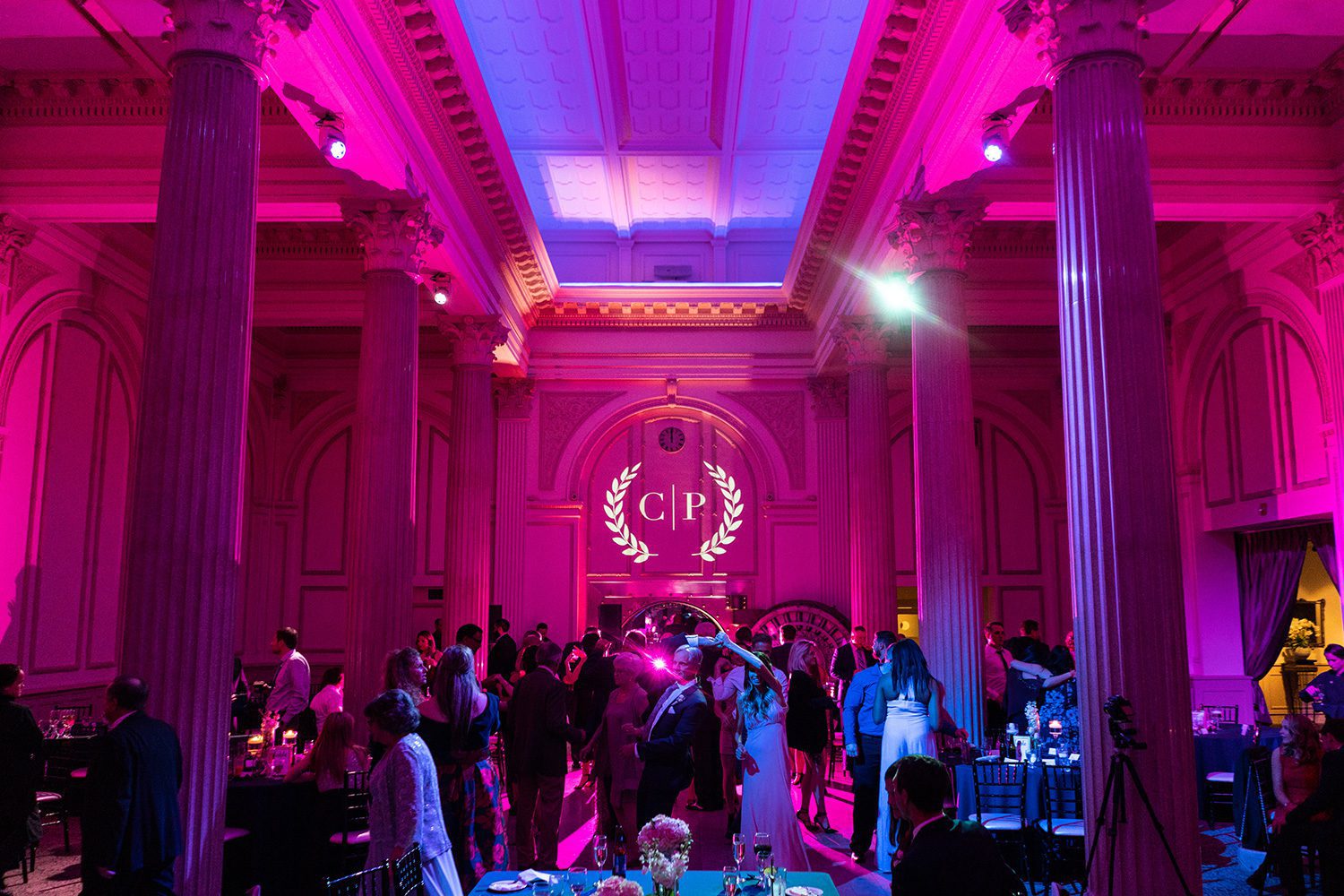 Christy and P.J.’s large wedding at The Treasury on the Plaza