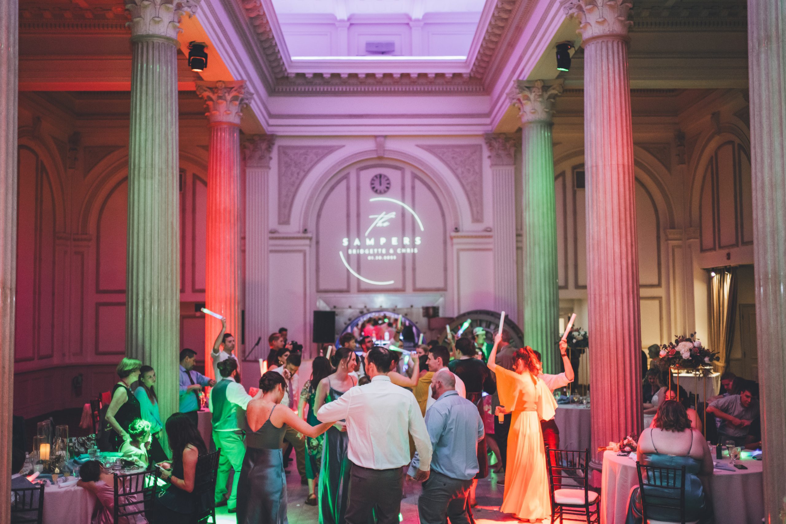 Bridgette and Christian’s reception. | Photo: Bow Tie Photo