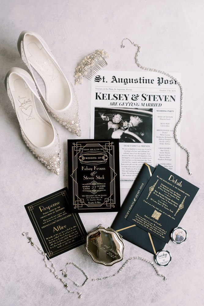 Art Deco Wedding Invitations
