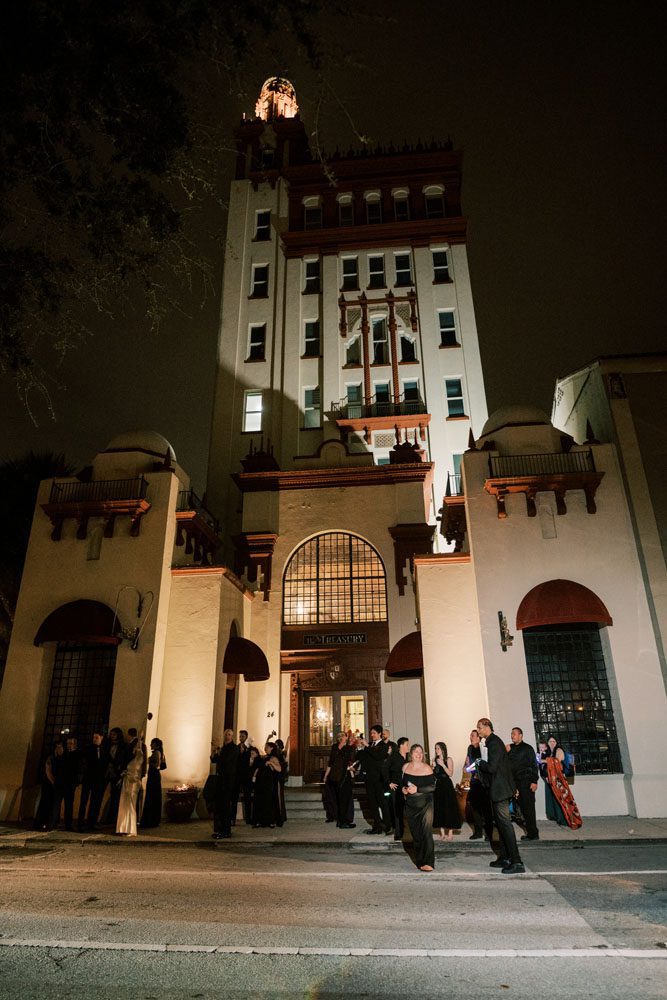 Shot of Building at the end of the night