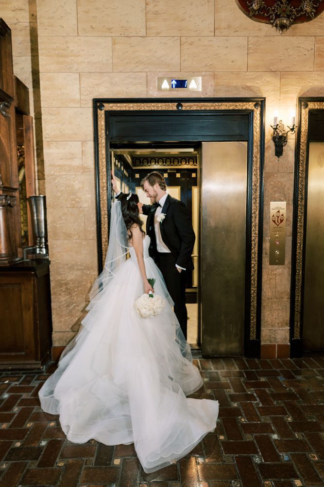 Bride and Groom Elevator