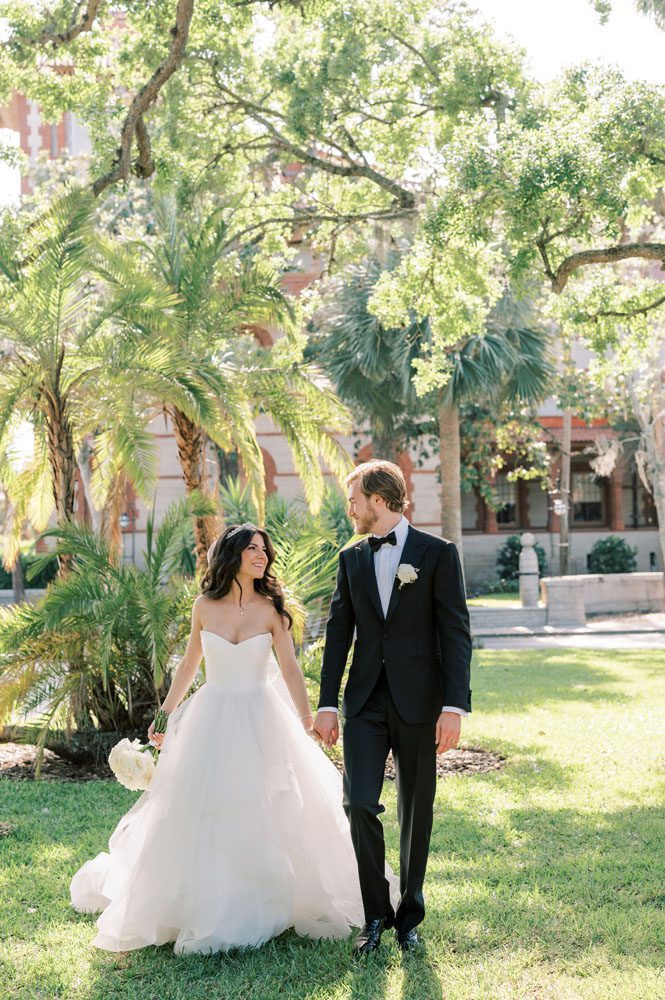 Bride and Groom around St Augustine