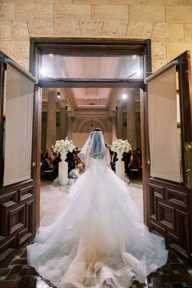 Bride walking down Aisle