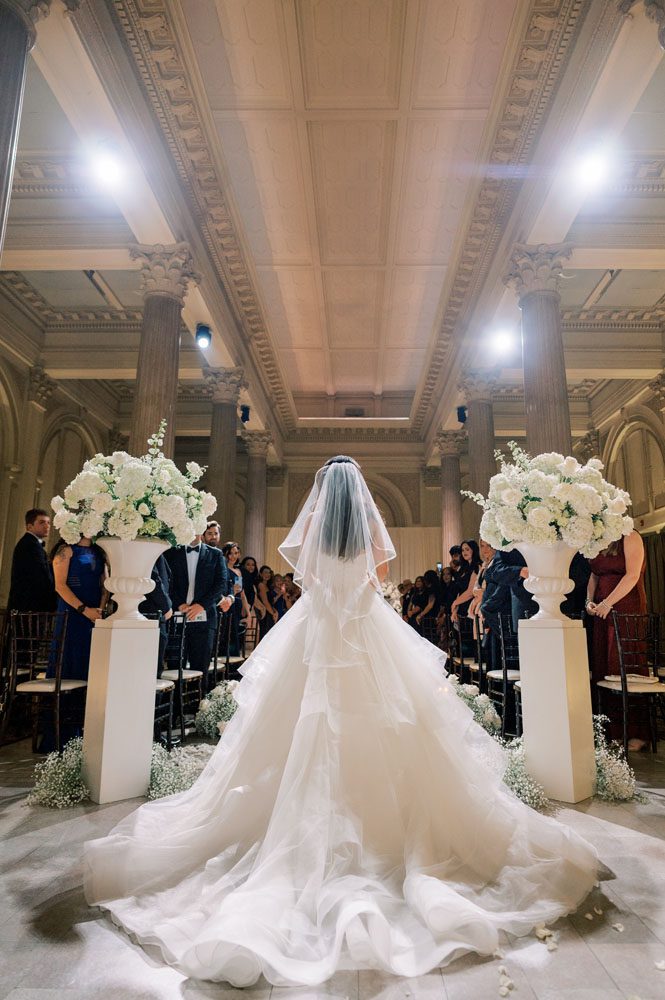 Bride walking down Aisle