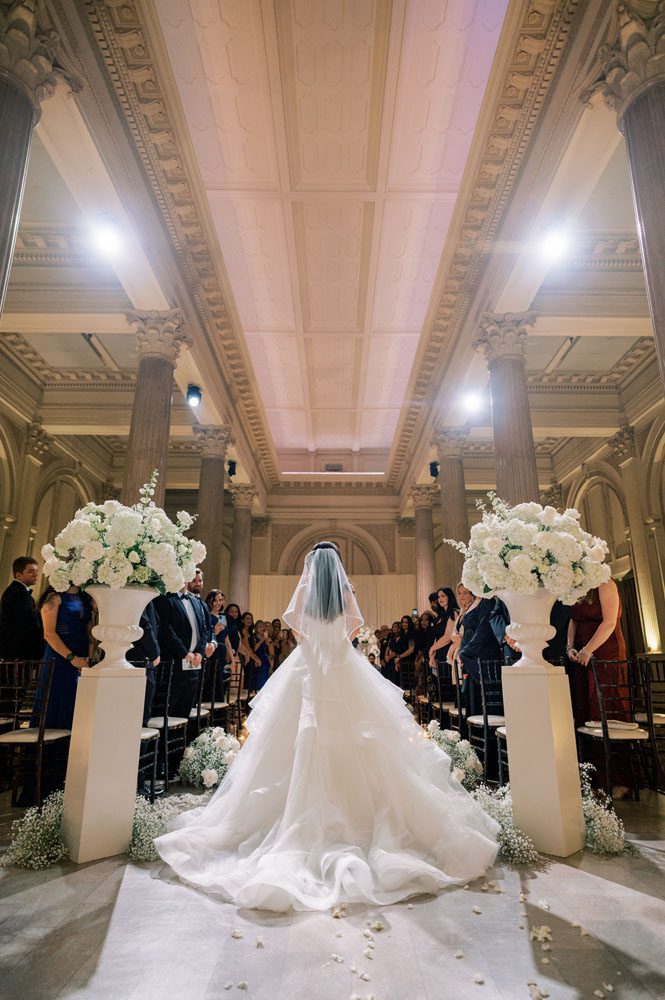 Bride walking down Aisle