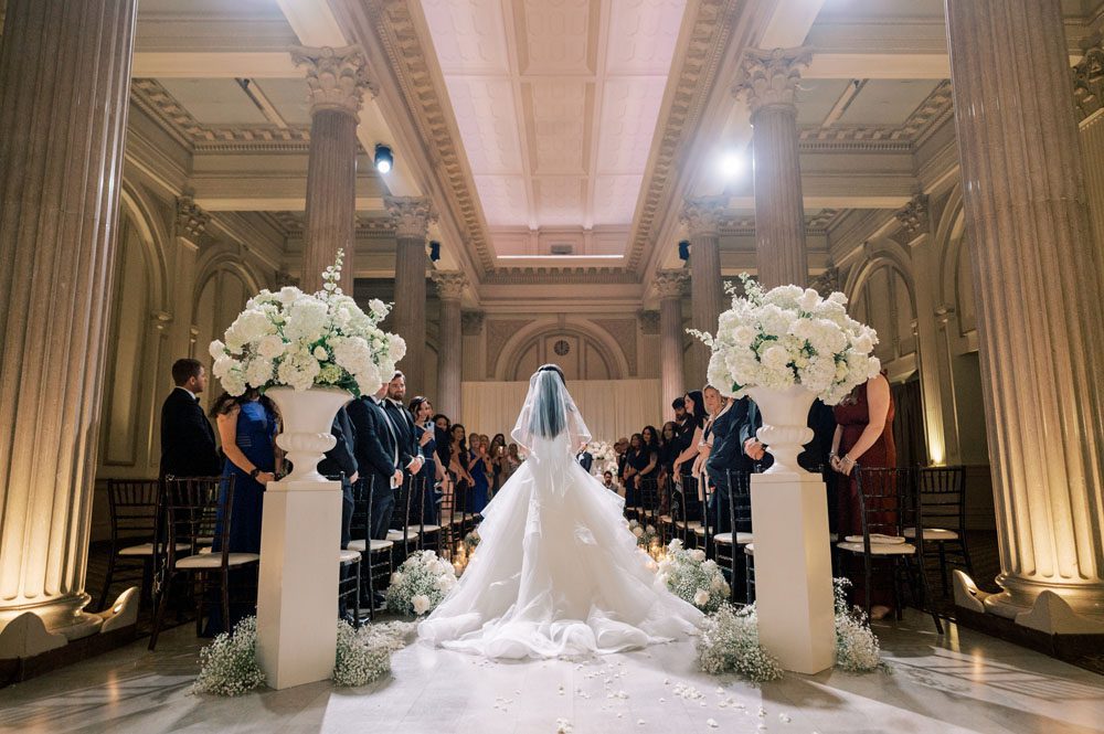 Bride walking down Aisle