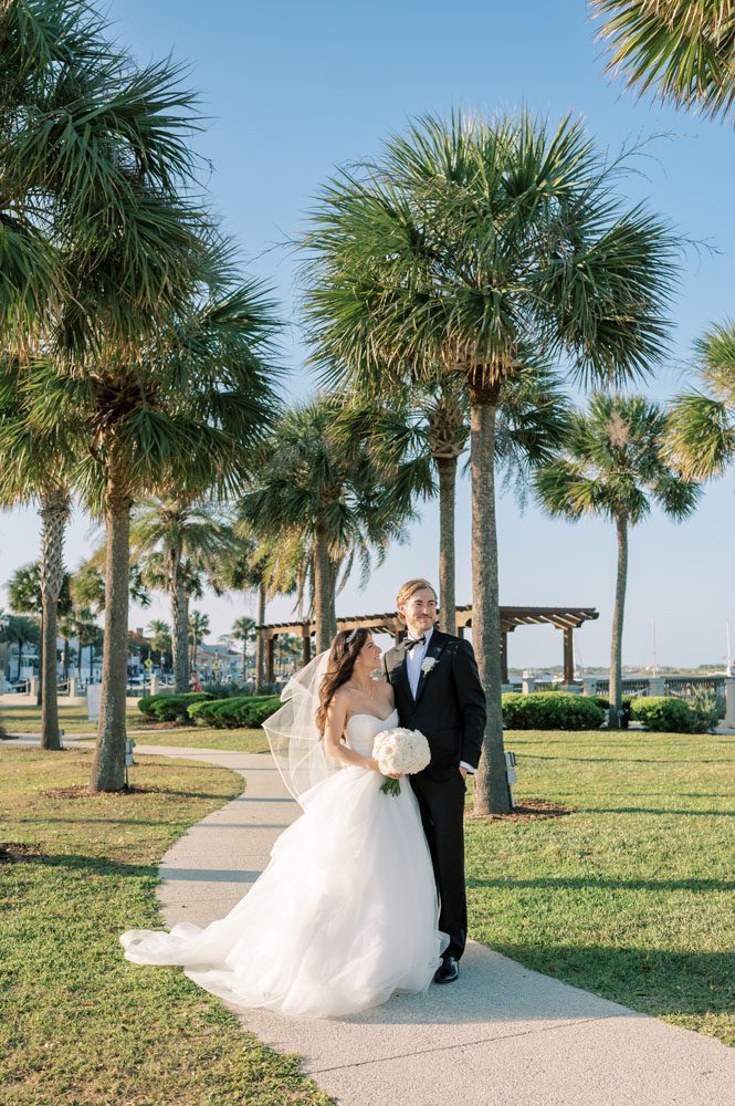 Bride and Groom around St Augustine