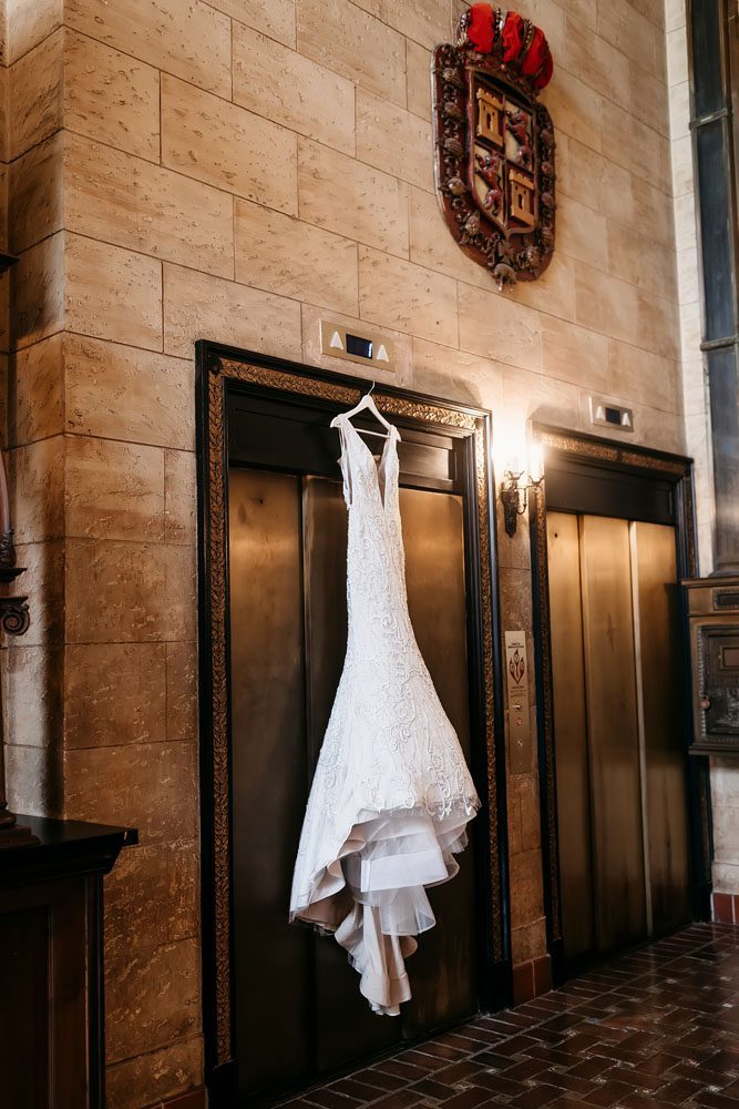 Bride's dress