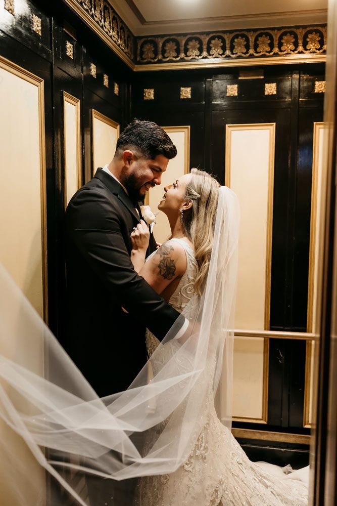 Couple in Elevator