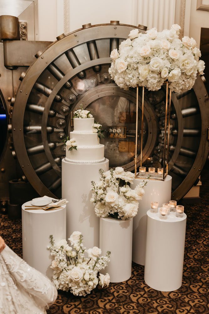 Cake in front of Vault