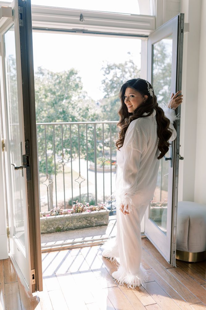 Bride getting getting
