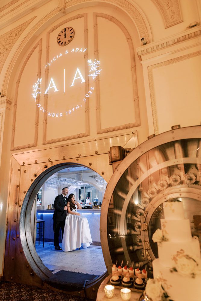 Couple in front of the Vault