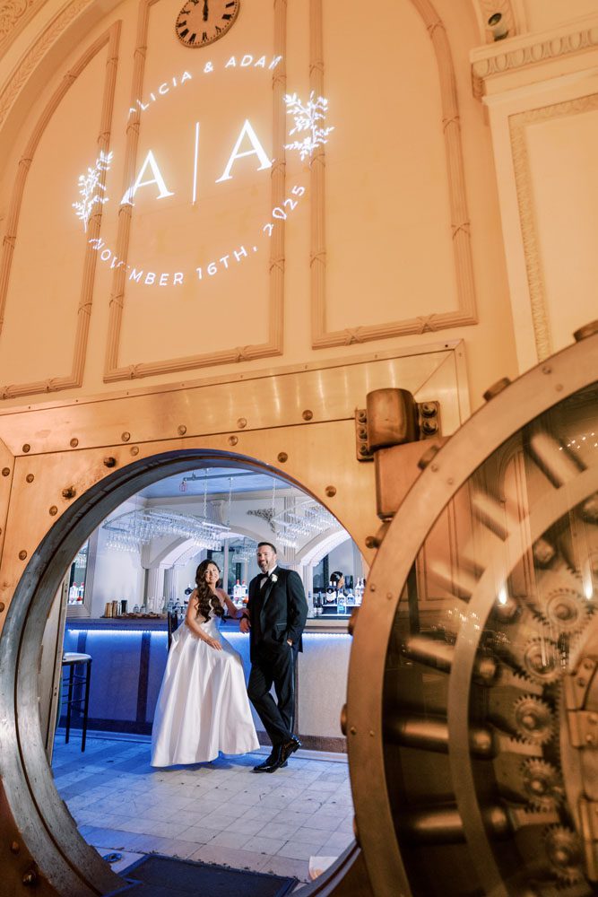 Couple in front of the Vault