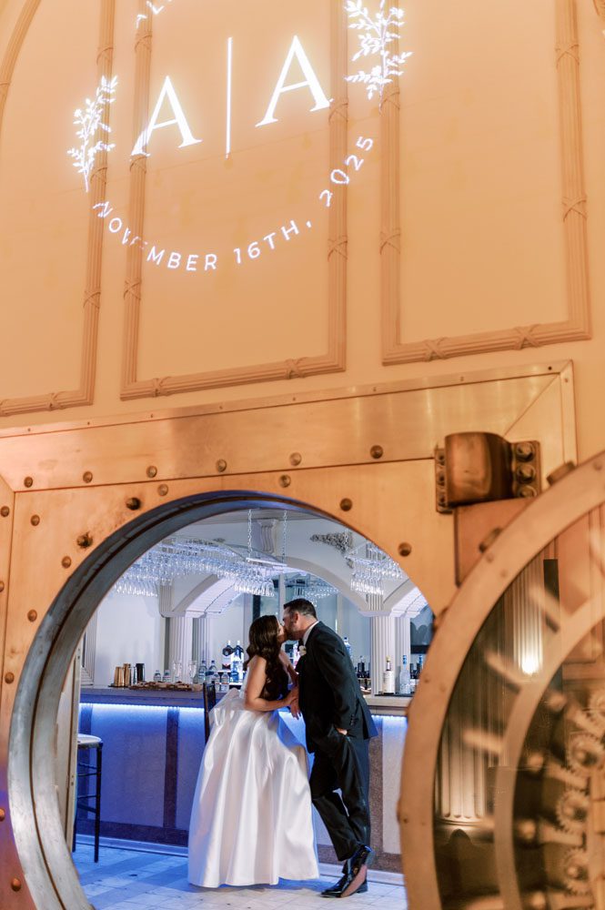 Couple in front of the Vault