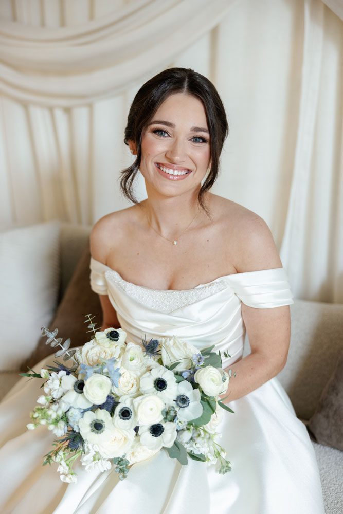 Bride in wedding dress