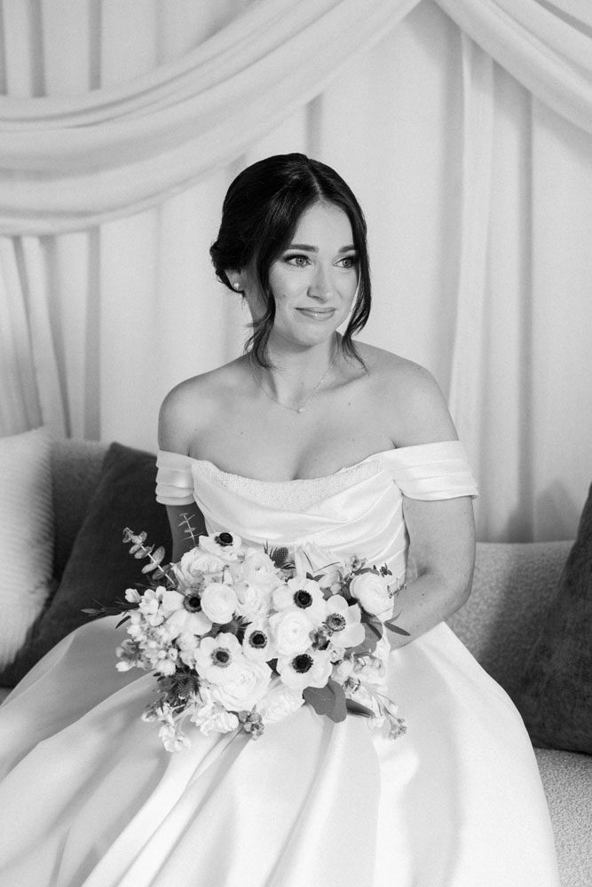 Bride in wedding dress