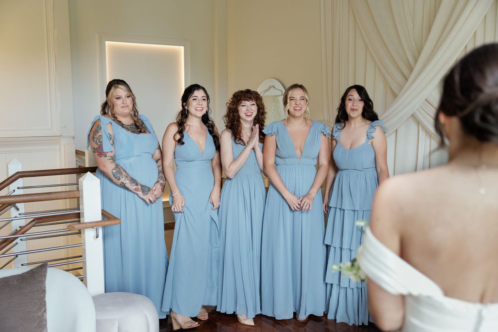 Bridesmaids first look