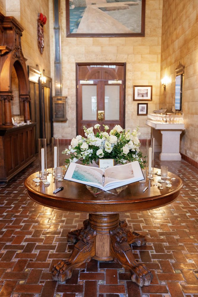 Welcome table
