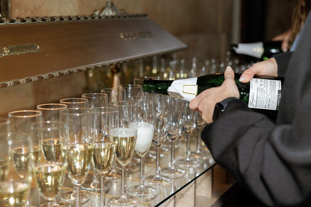 Champagne upon arrival