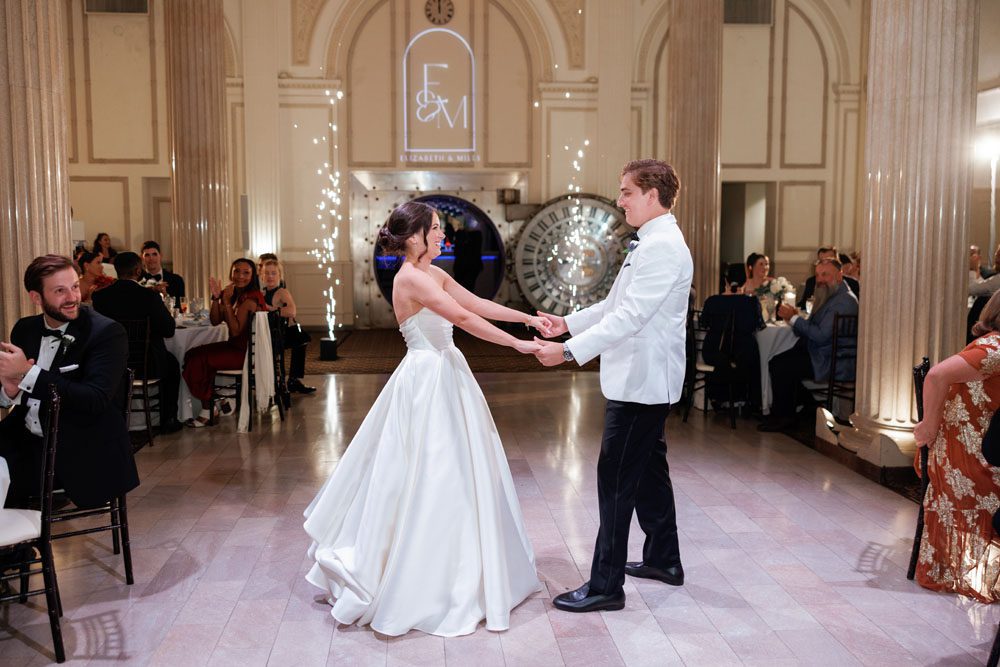 Couple's entrance into reception