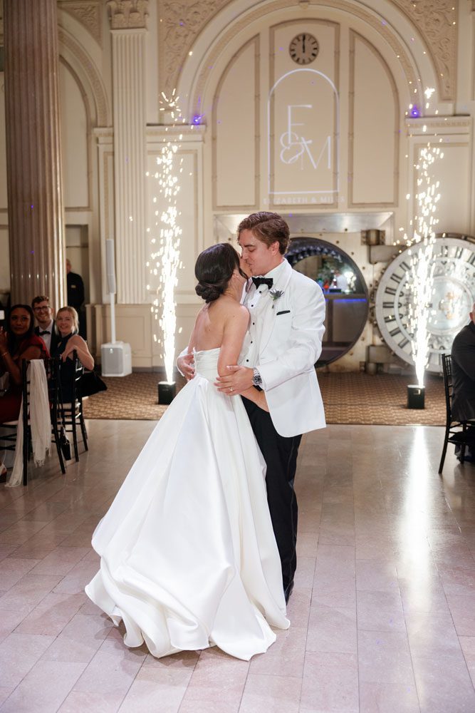 Couple's entrance into reception