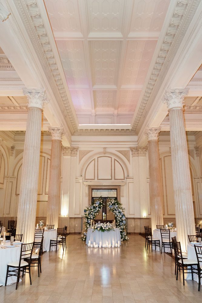 Wide shot of reception