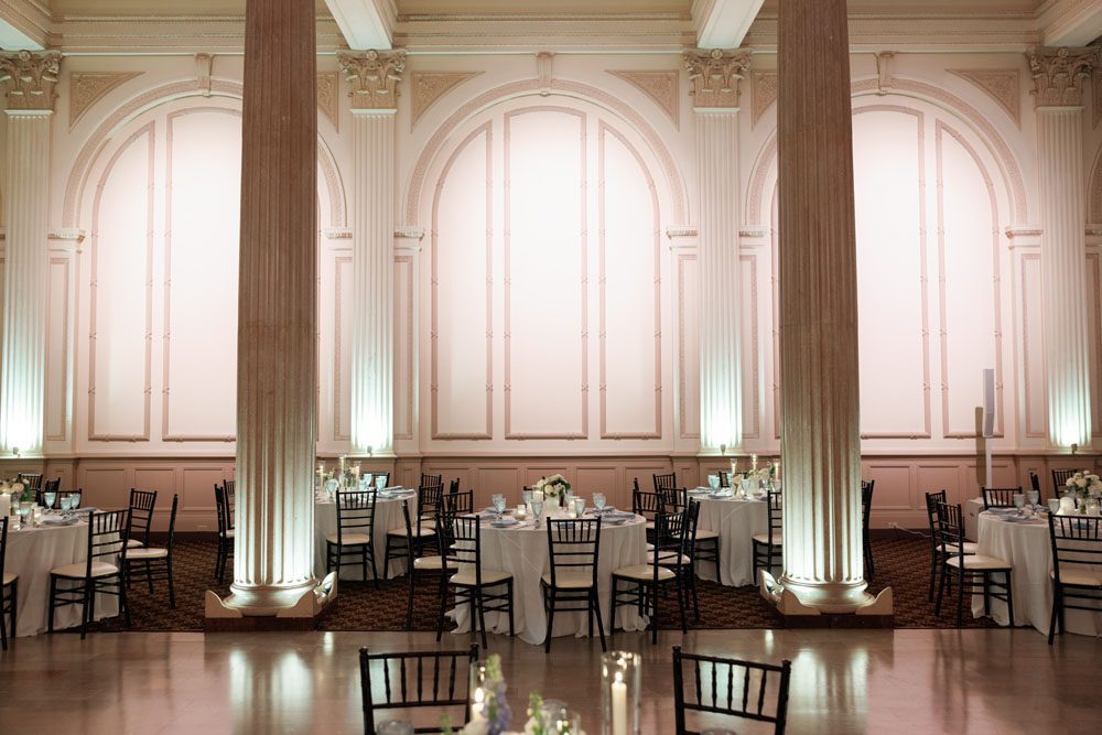 Wide shot of reception
