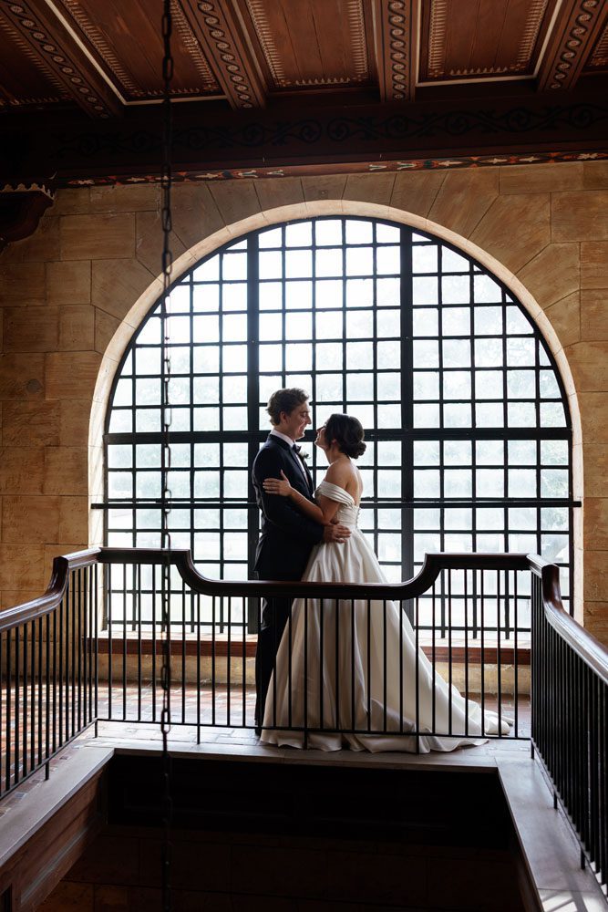 First Look between Bride and Groom