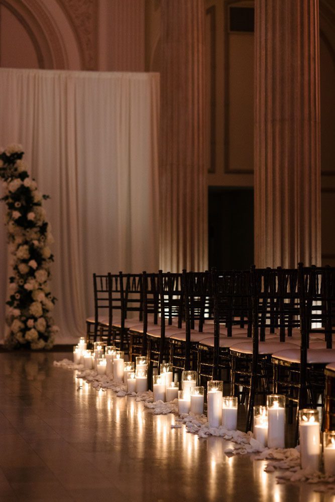 Ceremony aisle decor