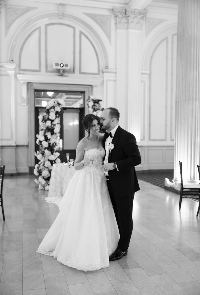 Bride and groom Reception Private first look