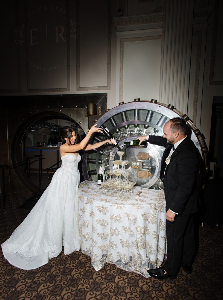 Champagne tower