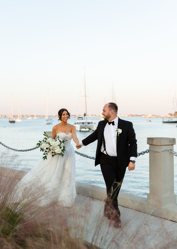 Couple at Bridge of Lions