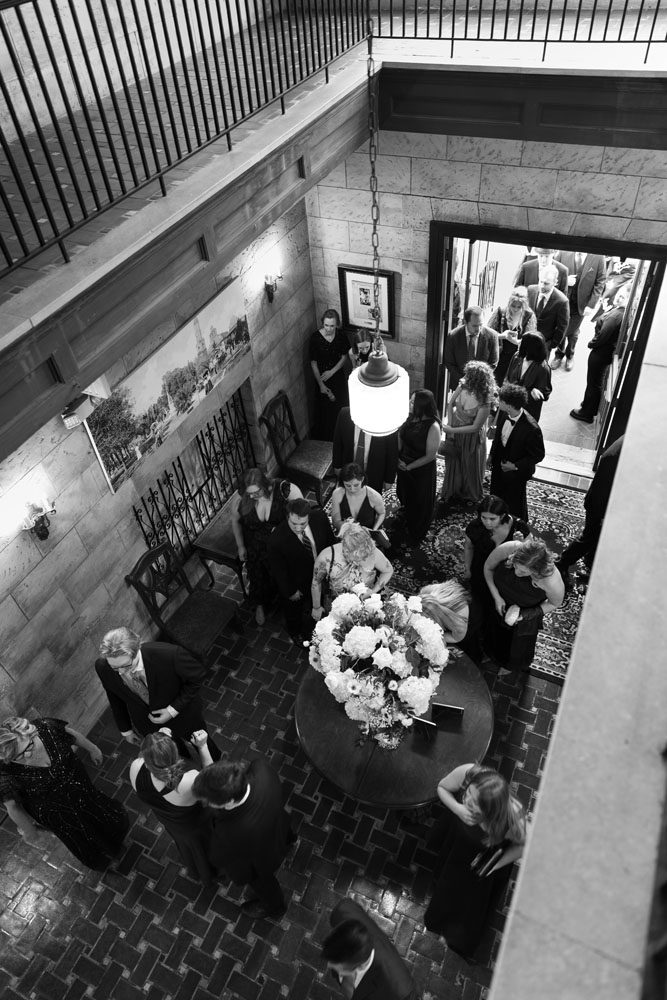 Guests entering