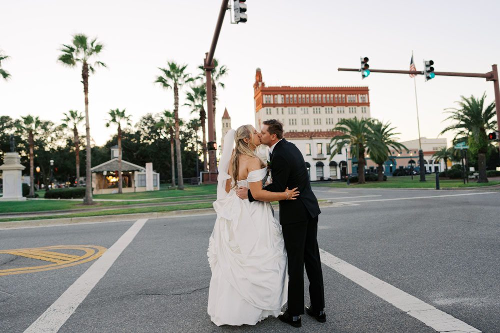 Bride and Groom portraits around downtown St Augustine