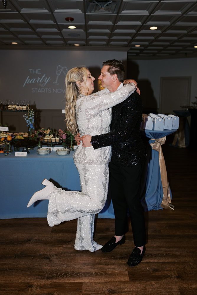 Bride and Groom outfit change