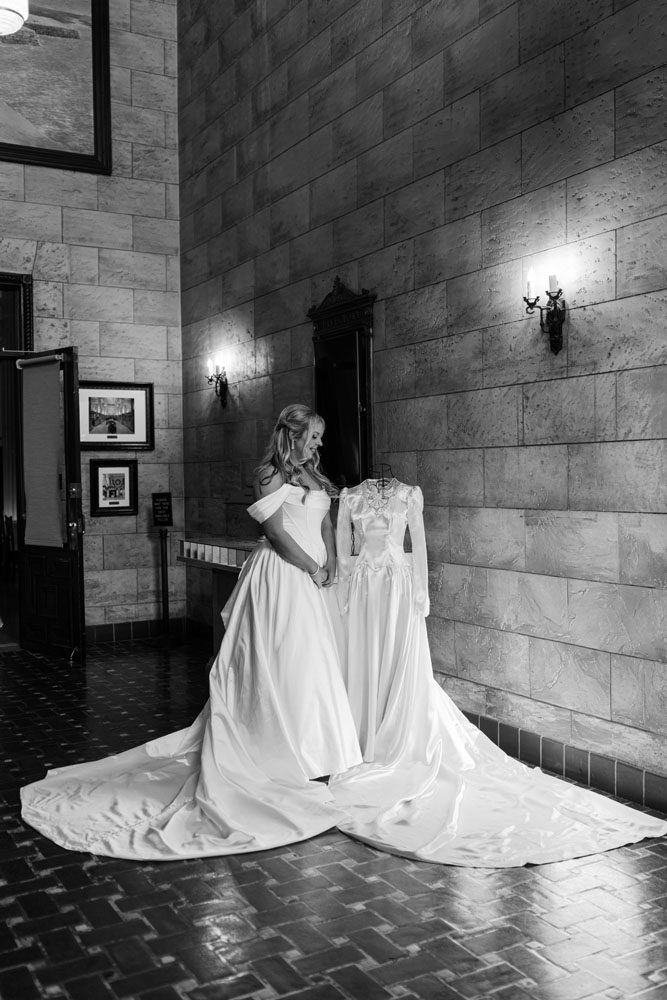 Bride with Heirloom dress