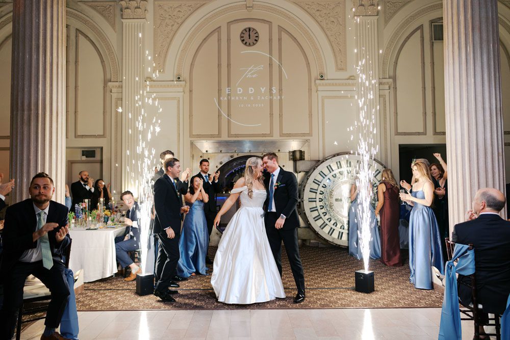 Couples entrance into reception